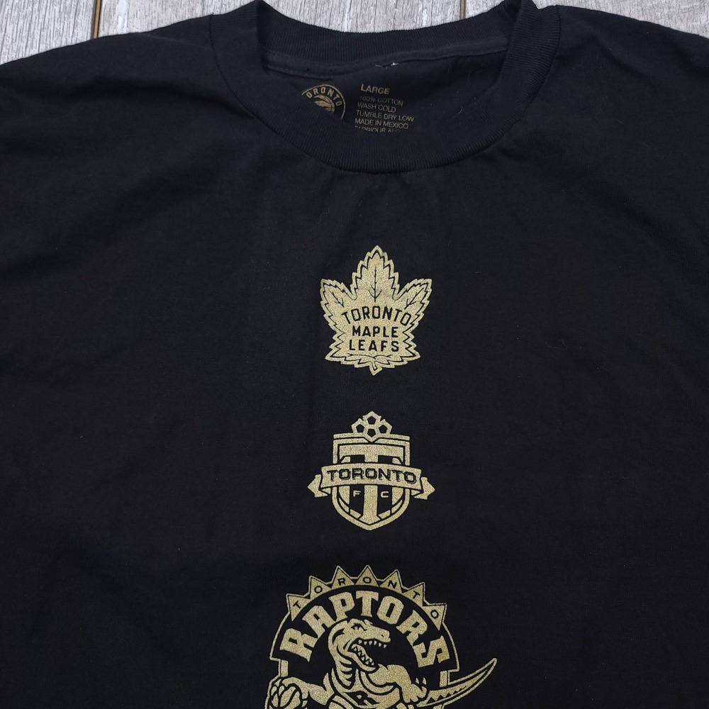 OVO Long Sleeve Shirt Mens Large Black Drake Night 2018 Toronto Sports Logos - Picture 4 of 5